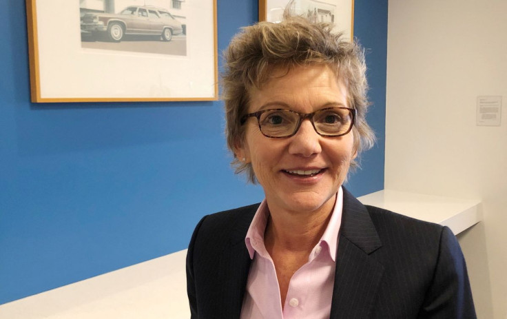 San Francisco Federal Reserve Bank President Mary Daly poses at the bankâs headquarters in San Francisco, California, U.S., July 16, 2019. 