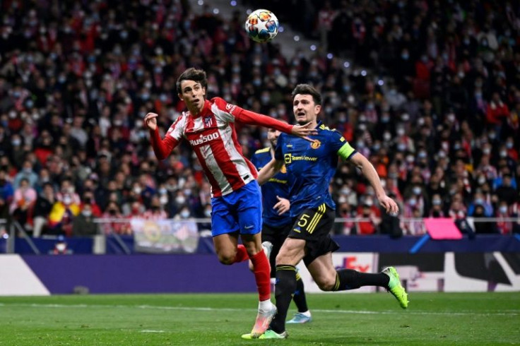 Joao Felix headed Atletico Madrid into the lead against Manchester United on Wednesday