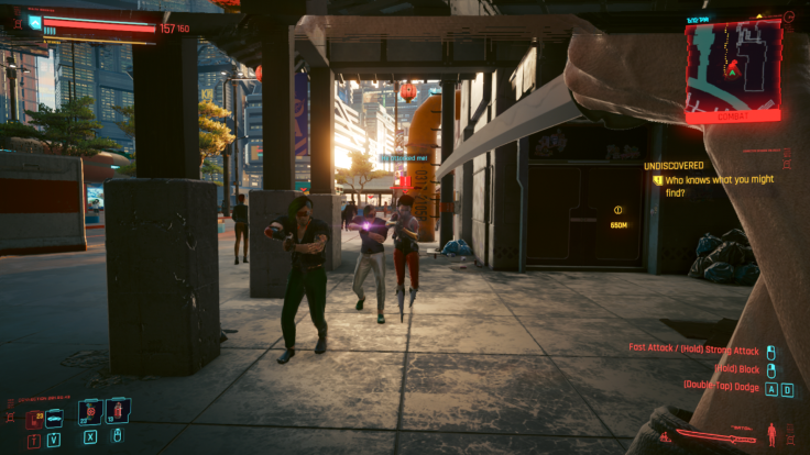 Katanas can be surprisingly effective even against guns in Cyberpunk 2077