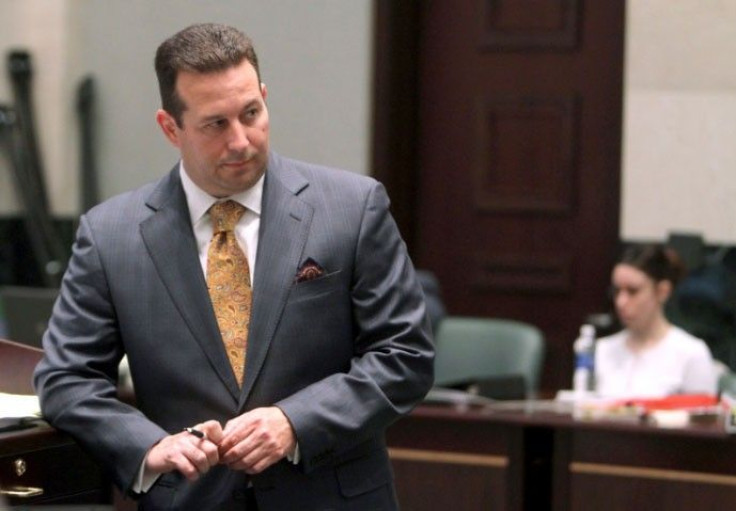 Lead defense attorney Jose Baez starts his defense of Casey Anthony during day 20 of her 1st -degree murder trial at the Orange County Courthouse, in Orlando, Florida, June 16, 2011