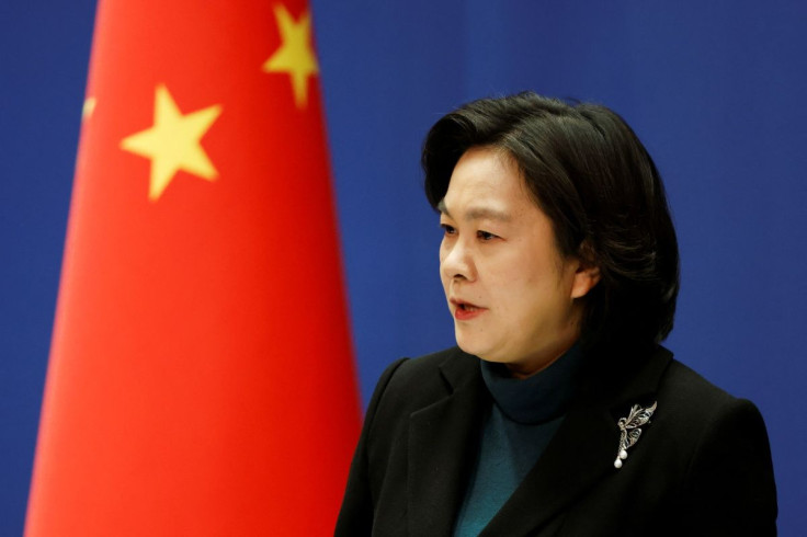 Chinese Foreign Ministry spokesperson Hua Chunying attends a news conference in Beijing, China February 24, 2022.