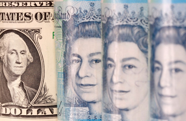 Pound and U.S. dollar banknotes are seen in this illustration taken January 6, 2020.