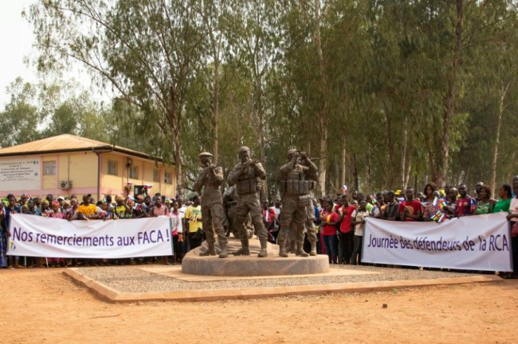 The 'Russian monument' in Bangui