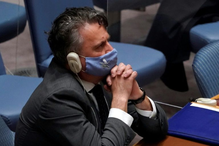 Ukraine's UN envoy Sergiy Kyslytsya directed some of his anger and desperation at his Russian counterpart during the emergency Security Council meeting