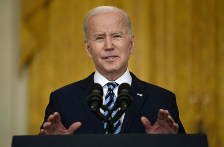 US President Joe Biden announced "devastating" Western sanctions against Russia on Thursday after it invaded its neighbor Ukraine which sparked concerns about the impact on the global economy