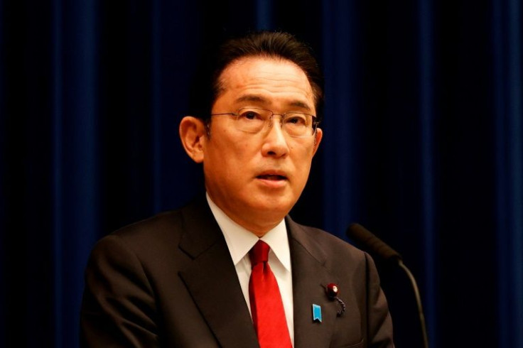 Japan's Prime Minister Fumio Kishida announced sanctions on Russia over the Ukraine invasion