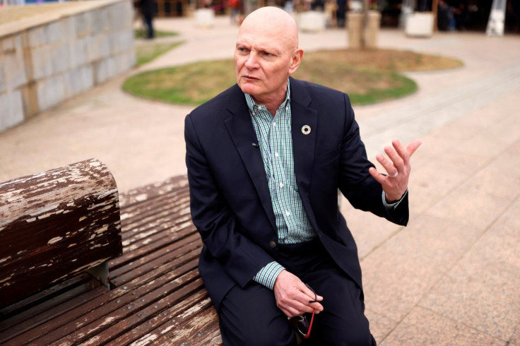 GSMA's Chief Executive Officer (CEO) John Hoffman is pictured during an interview with Reuters in Barcelona, Spain, February 25, 2022. 