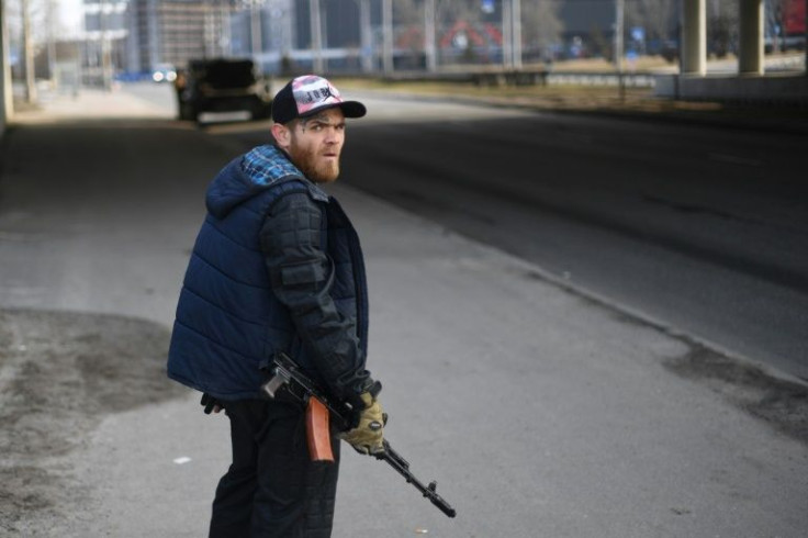 Kyiv's volunteer defence units are often comprised of older men with little recent firearms training