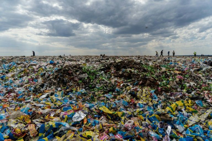 Plastic nightmare: A landfill at Bulawayo, Zimbabwe