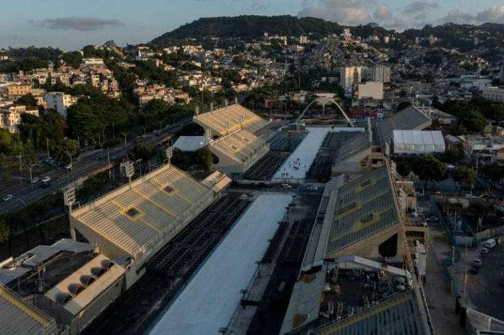 Rio's fabled Sambadrome, the stadium where processions of floats and dancers from famous schools of samba take place during carnival