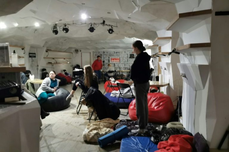A few dozen took shelter in a basement that one housed a bookshop and cafe