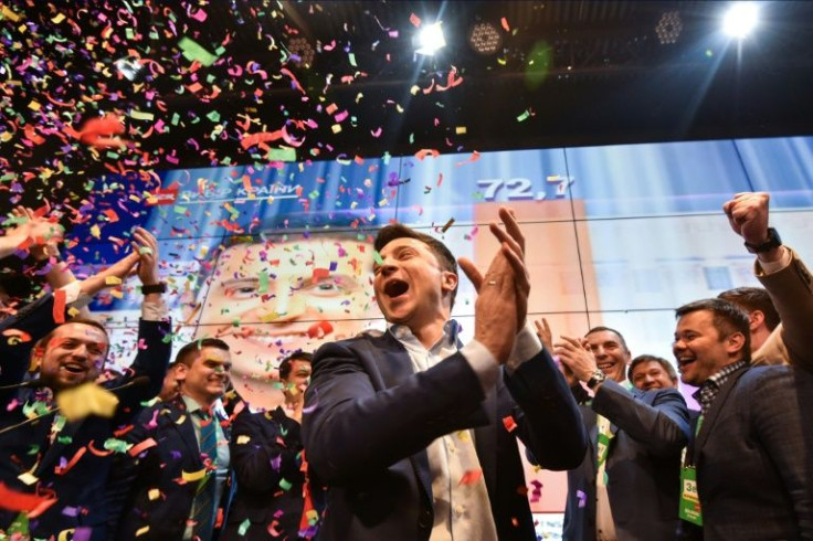 Volodymyr Zelensky won a landslide victory against incumbent Petro Poroshenko