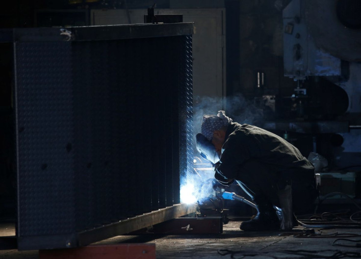 A man works at a factory at the Keihin industrial zone in Kawasaki, Japan February 28, 2017. 