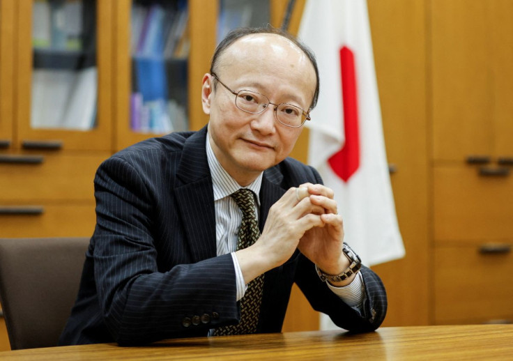 Japan's vice minister of finance for international affairs, Masato Kanda, poses for a photograph during an interview with Reuters at the Finance Ministry in Tokyo, Japan January 31, 2022. 