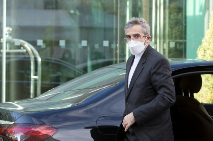 Iran's chief nuclear negotiator Ali Bagheri arrives on February 8, 2022 at the Coburg Palace, the Vienna venue for talks which aim to revive the 2015 Iran nuclear deal