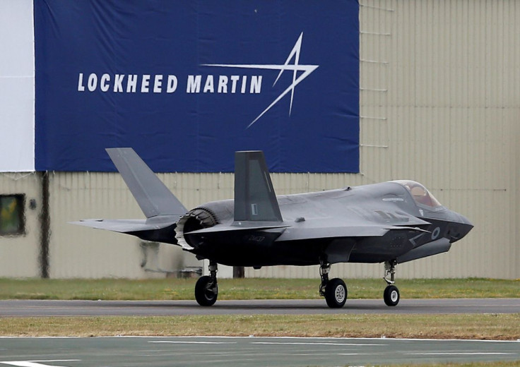 A RAF Lockheed Martin F-35B fighter jet taxis along a runway after landing at the Royal International Air Tattoo at Fairford, Britain July 8, 2016.  