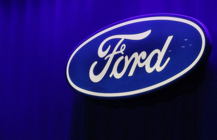 The Ford logo is seen at the North American International Auto Show in Detroit, Michigan, U.S., January 15, 2019. 