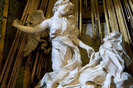 Bernini&#039;s sculpture the Ecstasy of St Theresa is seen in Rome