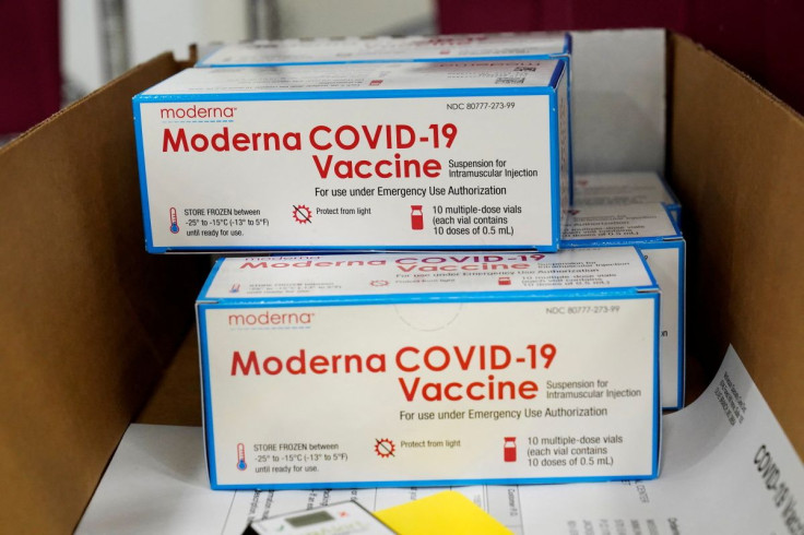 Boxes containing the Moderna COVID-19 vaccine are prepared to be shipped at the McKesson distribution center in Olive Branch, Mississippi, U.S. December 20, 2020. Paul Sancya/Pool via 