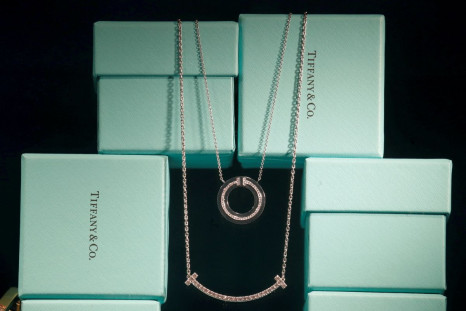 Tiffany & Co. jewelry is displayed in a store in Paris, France, November 25, 2019. 