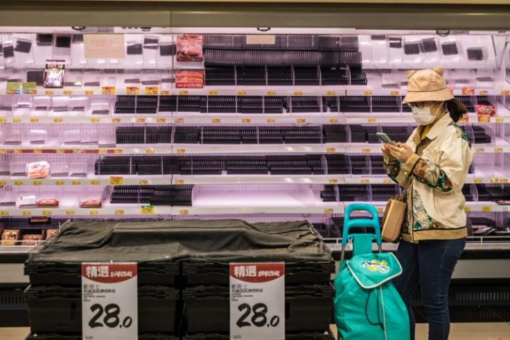 Hong Kongers have been trying to stock up after mixed messages from the authorities about whether or not there would be a full China-style lockdown