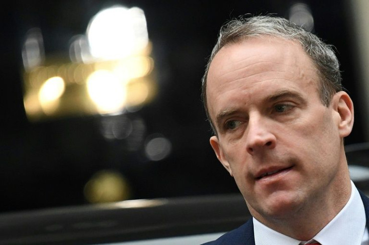 Britain's Justice Secretary and deputy Prime Minister Dominic Raab warned Russia's Vladimir Putin and his military commanders risked war crimes charges