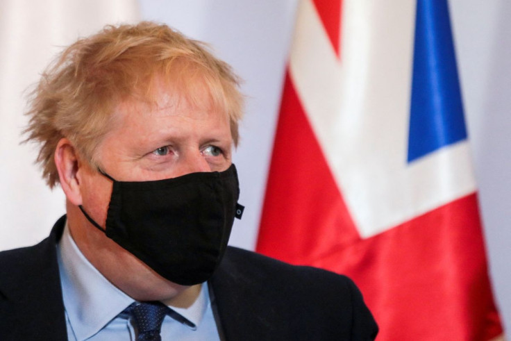 British Prime Minister Boris Johnson looks on before his meeting with Polish Prime Minister Mateusz Morawiecki in Warsaw, Poland March 1, 2022. Slawomir Kaminski/Agencja Wyborcza.pl via REUTERS