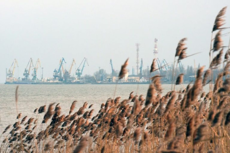 At Russian ports such as Taganrog, dozens of ships loaded with grain are stranded
