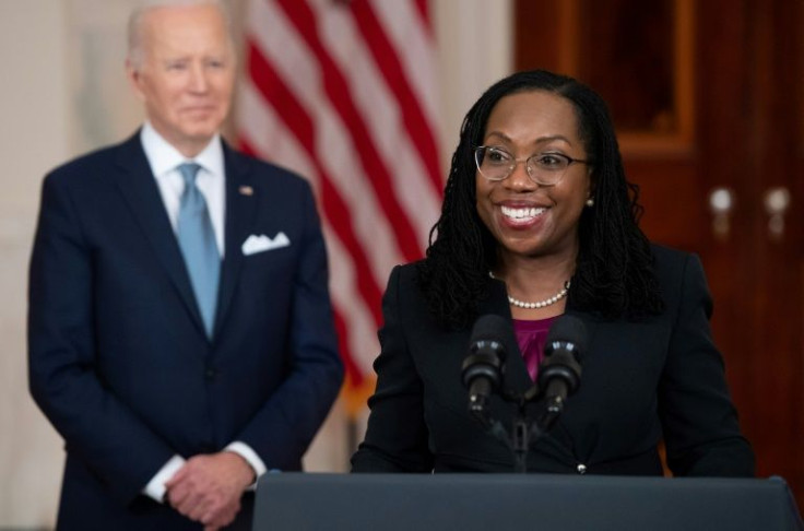 Judge Ketanji Brown Jackson with President Joe Biden, who wants her to become the first Black woman on the Supreme Court