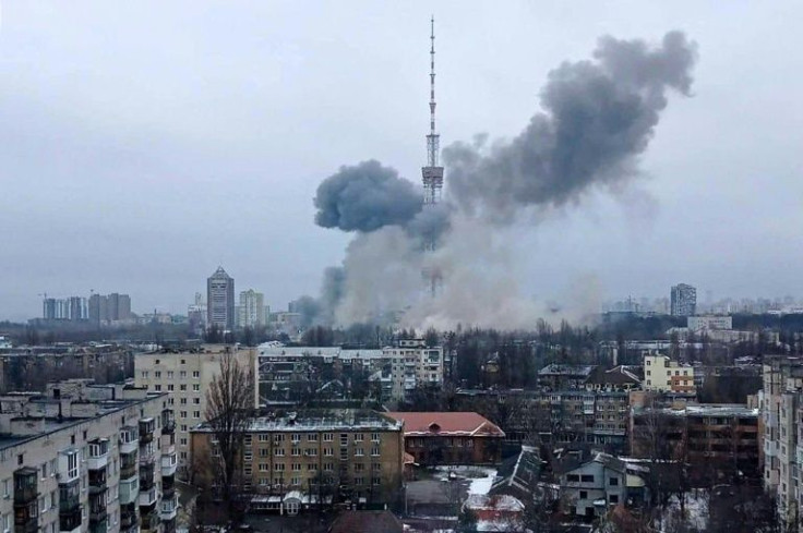 Russia's strike on the main TV tower in Kiev killed five people, says Ukraine