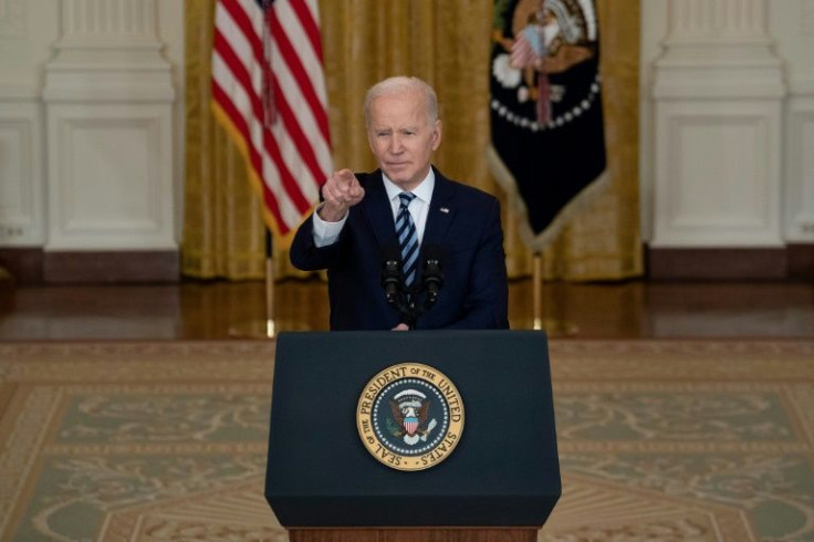 US President Joe Biden said Vladimir Putin had underestimated the Western response to Russia's invasion of Ukraine
