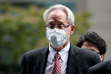 Greg Kelly, former representative director of Nissan Motor Co., arrives for the first trial hearing at the Tokyo District Court in Tokyo, Japan, September 15, 2020.   Kiyoshi Ota/Pool via REUTERS     