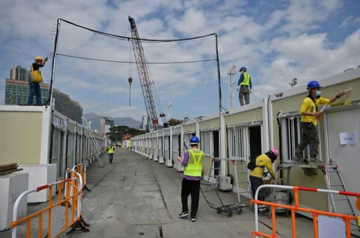 With China's help, Hong Kong has been building temporary isloation units to house Covid patients with mild symptoms