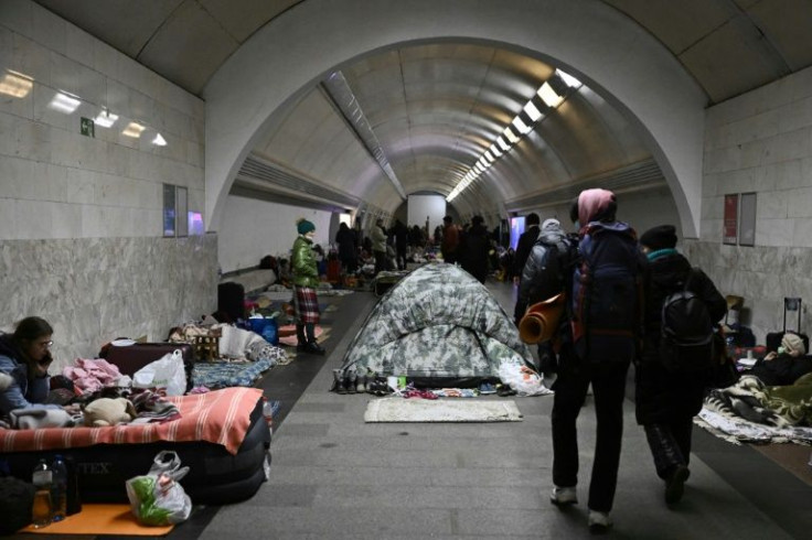 Up to 100,000 people could possibly take refuge in the metro system, which was designed to serve as a bomb shelter