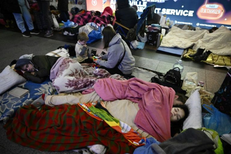 Many have been sleeping in the metro stations for the past week with basic supplies