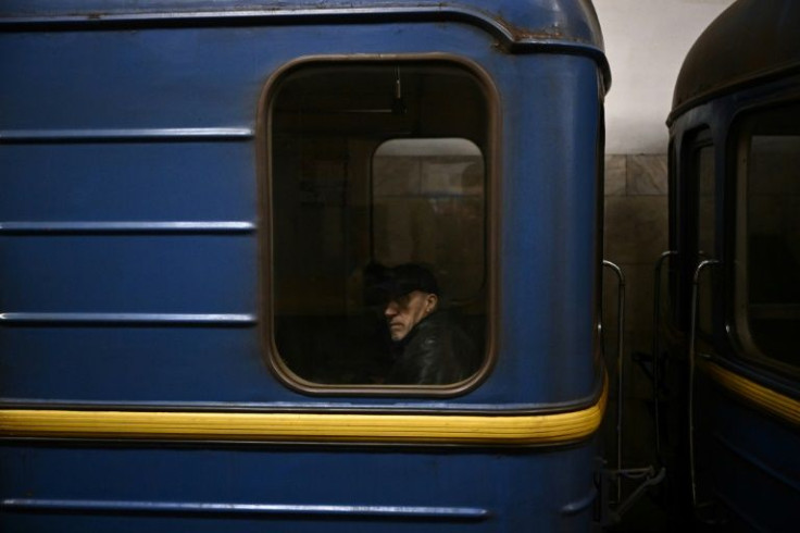 Abandoned subway trains have been turned into makeshift shelters