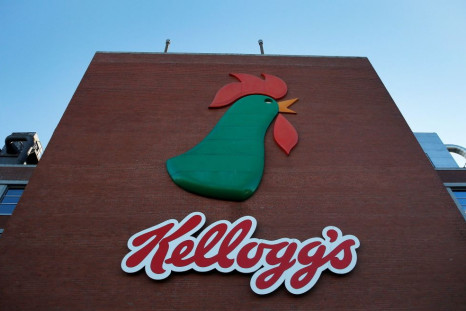 A sign hangs outside the Kellogg's factory near Manchester, Britain March 7, 2016.  