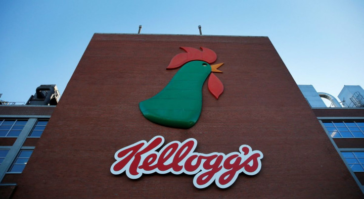 A sign hangs outside the Kellogg's factory near Manchester, Britain March 7, 2016.  