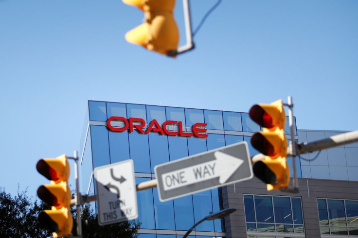 An exterior view of the Oracle Field Office at Wilson Boulevard in Arlington, Virginia, U.S., October 18, 2019.  Earlier in the day, Oracle CEO Mark Hurd passed away at the age of 62.  