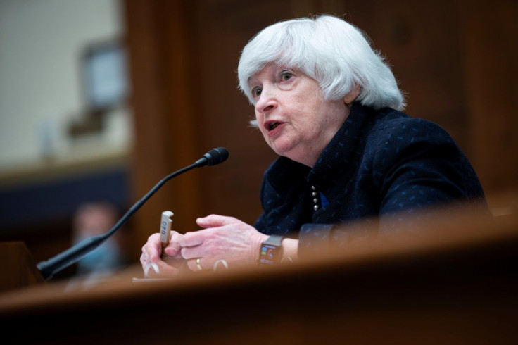 Treasury Secretary Janet Yellen attends the House Financial Services Committee hearing in Washington, U.S., September 30, 2021. Al Drago/Pool via REUTERS
