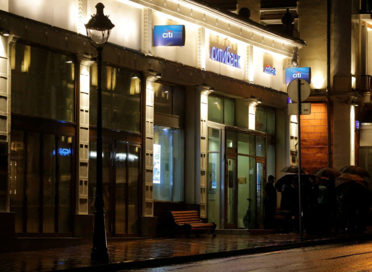 A Citibank branch is seen in central Moscow, August 24, 2016.