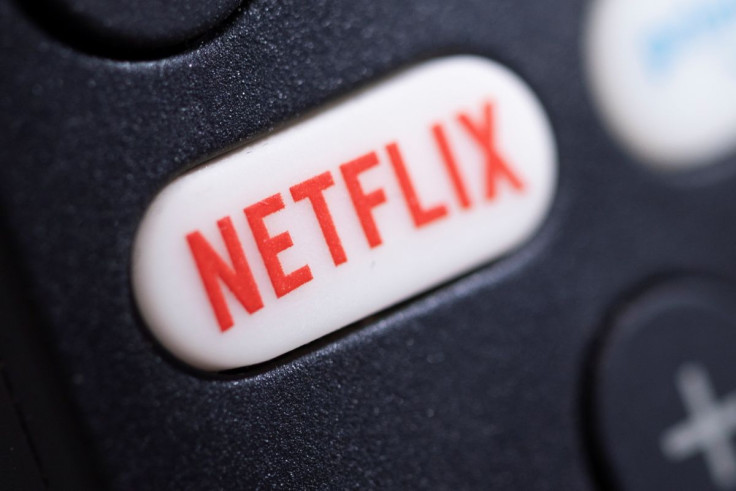 The Netflix logo is seen on a TV remote controller, in this illustration taken January 20, 2022. 