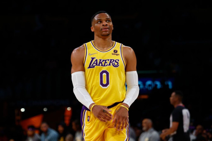 Russell Westbrook #0 of the Los Angeles Lakers 