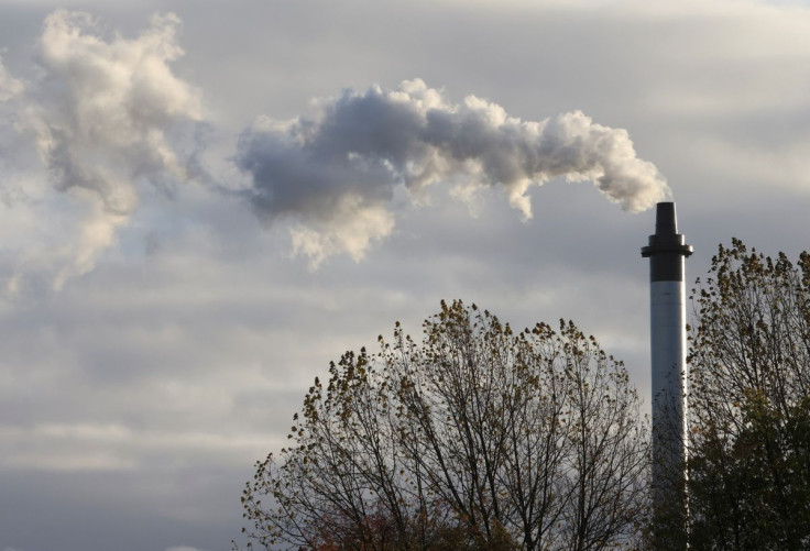 FILE PHOTO -  smoke billowing from a chimney is pictured, as the UN Climate Change Conference (COP26) takes place, in Glasgow, Scotland, Britain, November 6, 2021. 