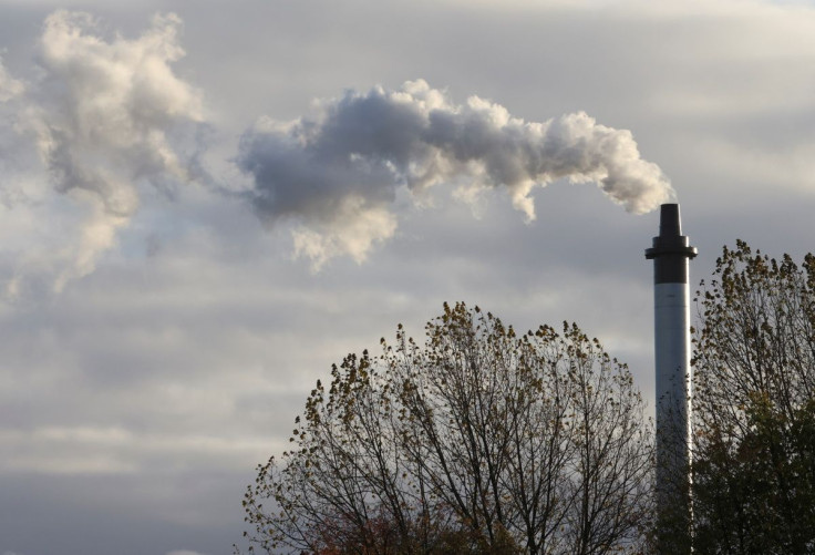 FILE PHOTO - smoke billowing from a chimney is pictured, as the UN Climate Change Conference (COP26) takes place, in Glasgow, Scotland, Britain, November 6, 2021.