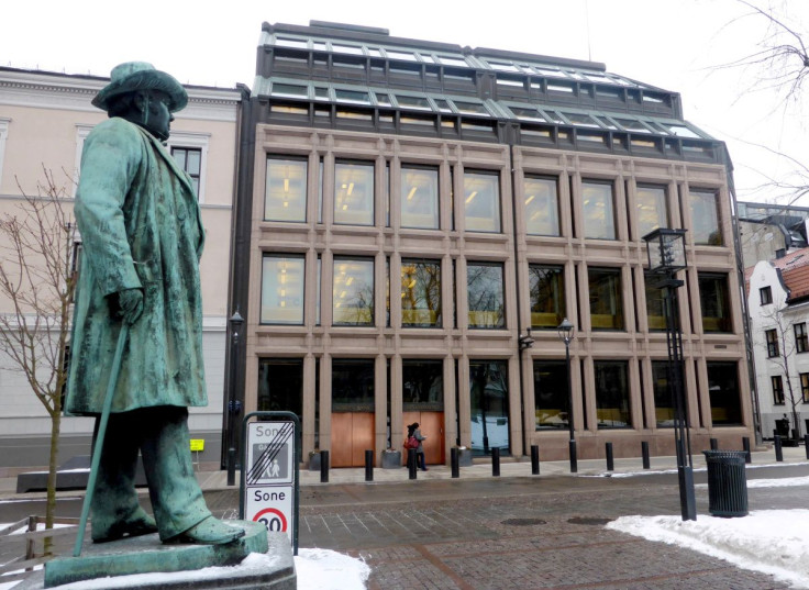A general view of the Norwegian central bank, where Norway's sovereign wealth fund is situated, in Oslo, Norway, March 6, 2018.  