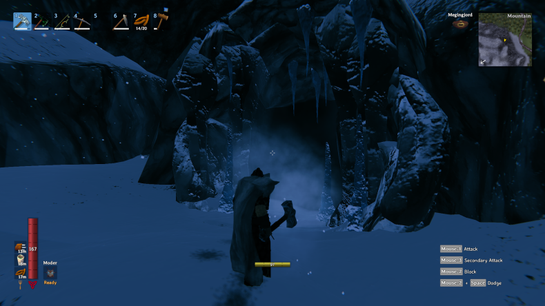 An entrance leading to Valheim's new cave dungeons