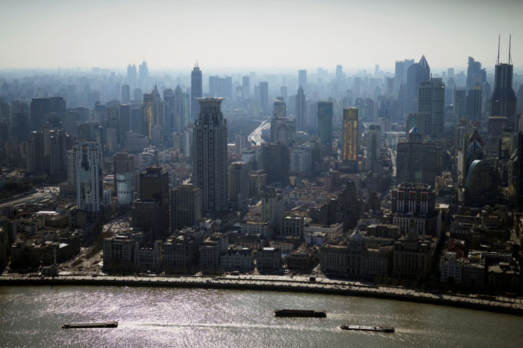 A view of the city skyline and Huangpu river, ahead of the annual National People's Congress (NPC), in Shanghai, China February 24, 2022.  
