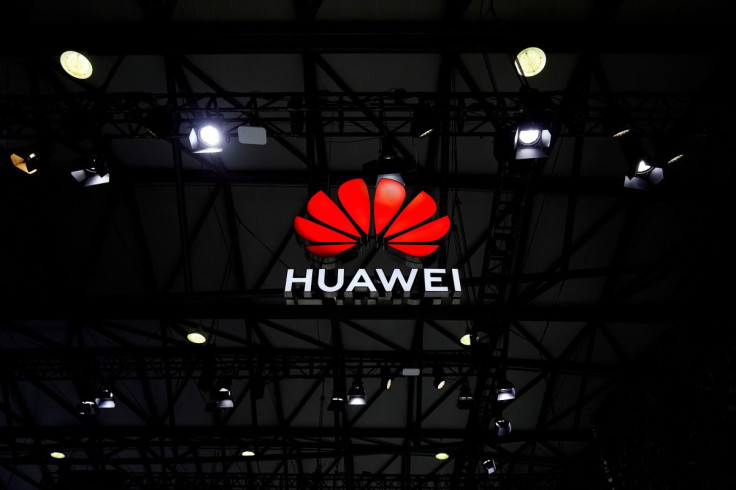 A Huawei logo is seen at the Mobile World Congress (MWC) in Shanghai, China February 23, 2021. 