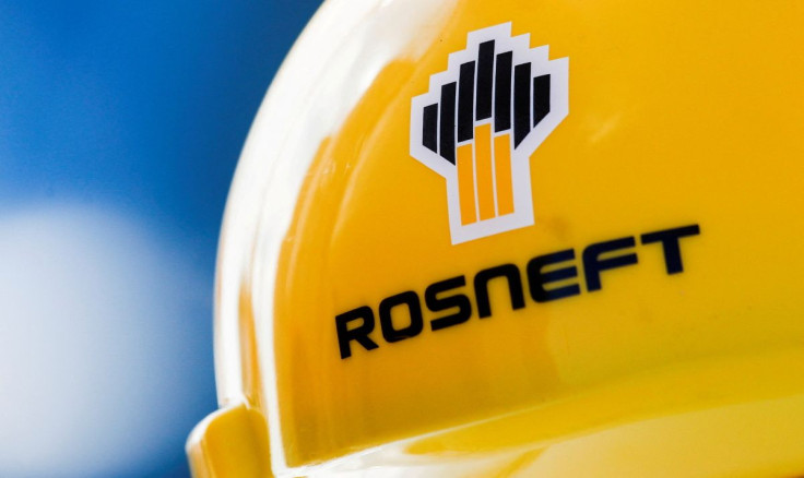 The Rosneft logo is pictured on a safety helmet in Vung Tau, Vietnam April 27, 2018.